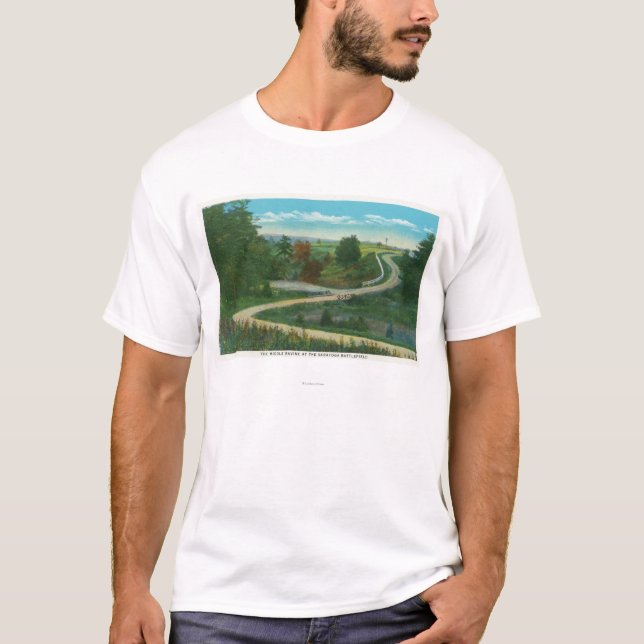Camiseta Opinião média da ravina do campo de batalha de (Frente)