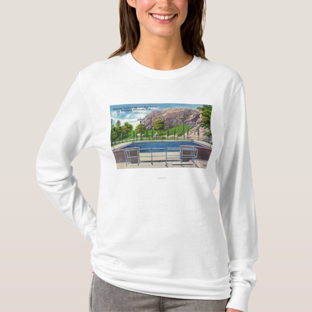 Camiseta Opinião municipal da piscina da rocha Rimmon (Frente)