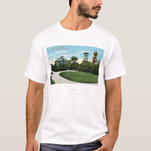 Camiseta Opinião norte do parque da escola de Brownell,