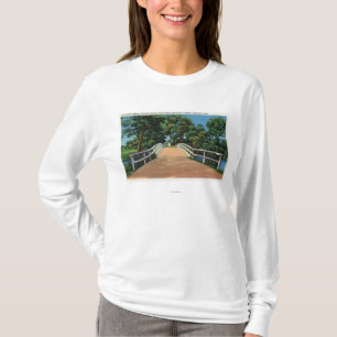 Camiseta Opinião norte velha da ponte da estátua minúscu