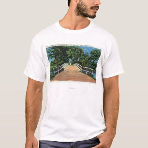 Camiseta Opinião norte velha da ponte da estátua minúscula