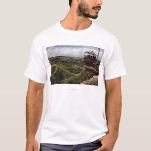 Camiseta Opinião Railway pacífica da ponte circular