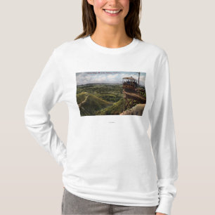 Camiseta Opinião Railway pacífica da ponte circular