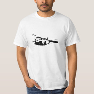 Camiseta Opinião traseira da skyline
