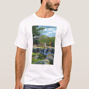 Camiseta Opinião ultrapassada lago de roda de água da