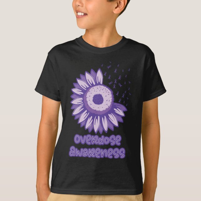 Camiseta Opióide de Fita Roxo de Sensibilização (Frente)