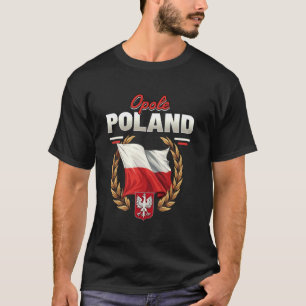 Camiseta Opole Polônia Lembrança Bandeira Polonesa