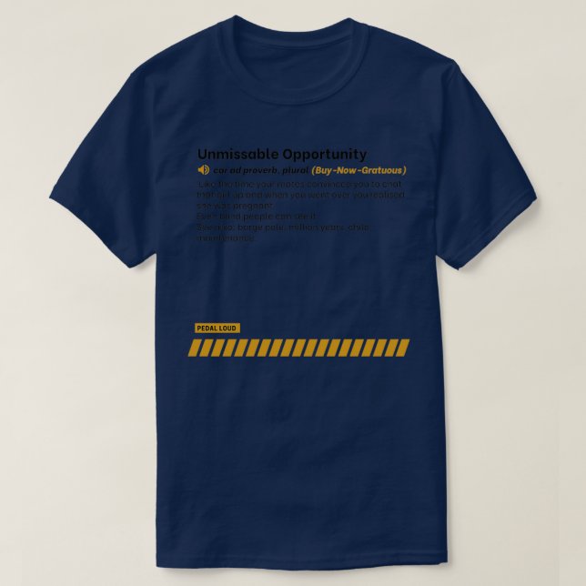 Camiseta Oportunidade imperdível de comprar de anúncio clas (Frente do Design)