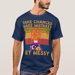 Camiseta Oportunidades Cometer Erros Obtenha Retrato