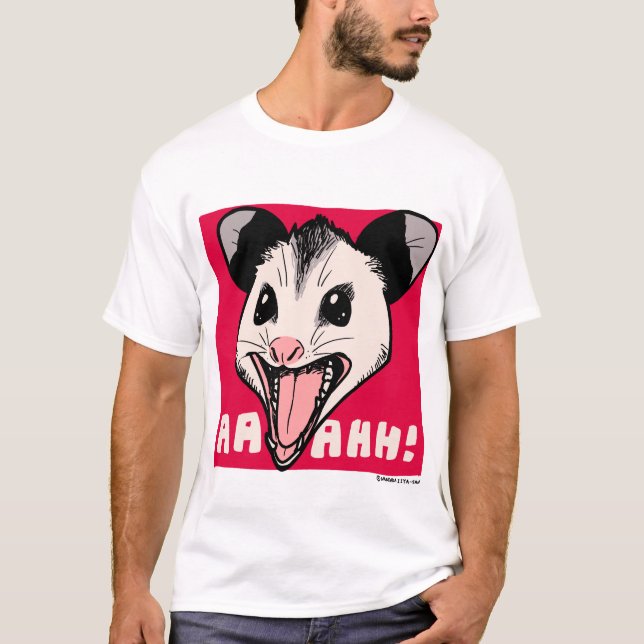Camiseta Opossum "AHHH" (Frente)