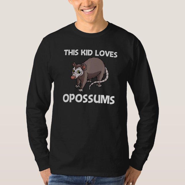 Camiseta Opossum For Kids Girls Awesome Possum Support Anim (Frente)
