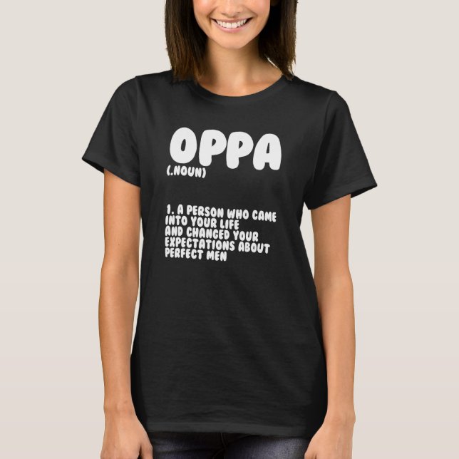 Camiseta Oppa Definition Saranghae Kdrama Fans (Frente)
