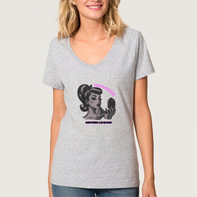 Camiseta Ops, Comprei Outro Batom | Design Feminino (Frente)