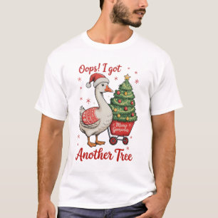 Camiseta Ops, Eu Tenho Outro Ganso de Natal Árvore de Natal