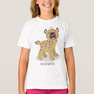 Camiseta Óptica hiena engraçada rindo ilustração de des