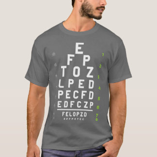 Camiseta Óptica Oftalmologista Funny Optics Optometer Olho