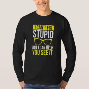 Camiseta Óptica Optometria Eyeglass Whisperer Óculos de sol