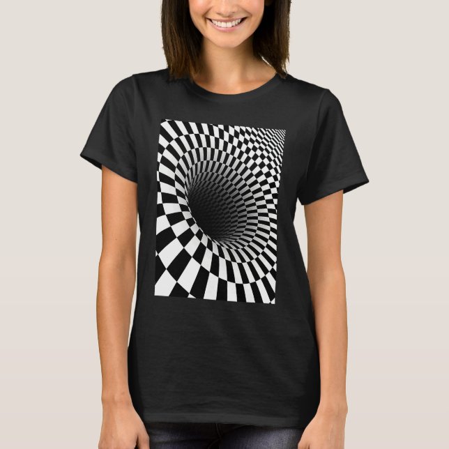 Camiseta Optical Illusion  Hole Illusion Science (Frente)