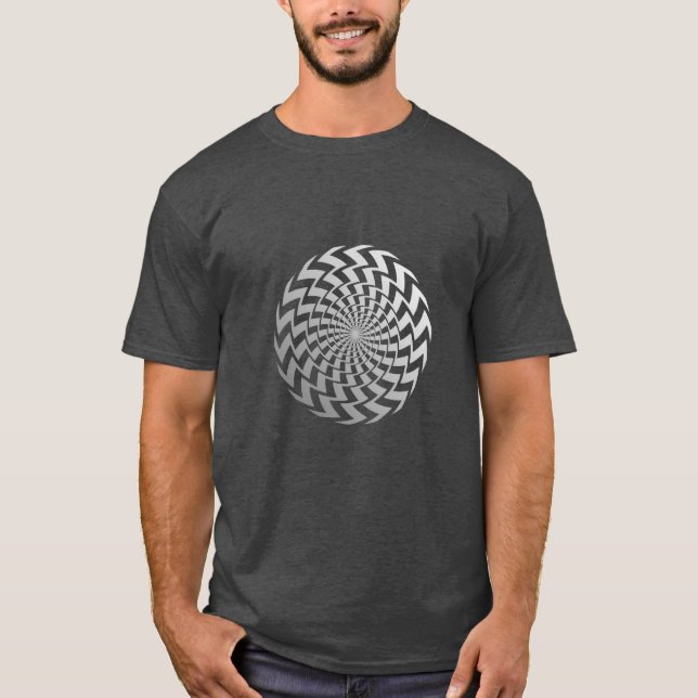 Camiseta Optical ilusão Spiral (Frente)