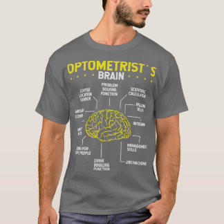 Camiseta Optician Brain Optomestry Glasses Eye Whisperer