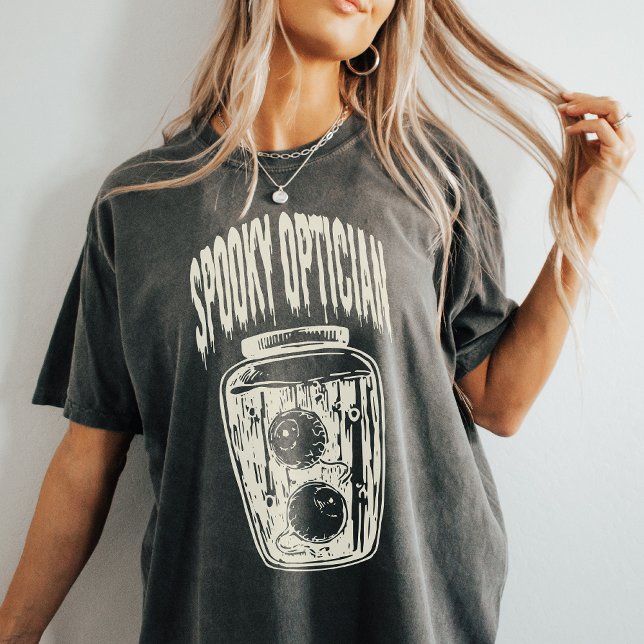 Camiseta Óptico de Halloween, Optometria Spooky Jar (Criador carregado)