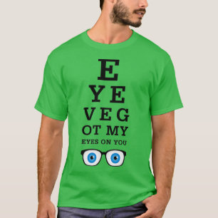 Camiseta Óptico Engraçado Olhos Em Vocês 2