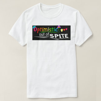 Camiseta "Optimista" na cor