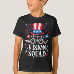 Camiseta Optoma Optometria Esquadrão De Visão Em 4 De Julho