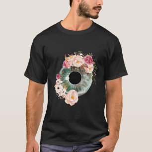 Camiseta Optometria De Olho Floral Anatomia Ocular Oftalmol