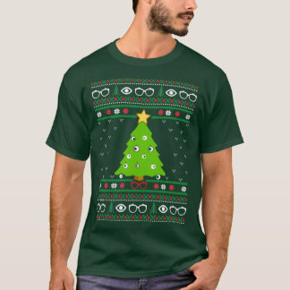 Camiseta Optometria Design de doçura feia de Natal