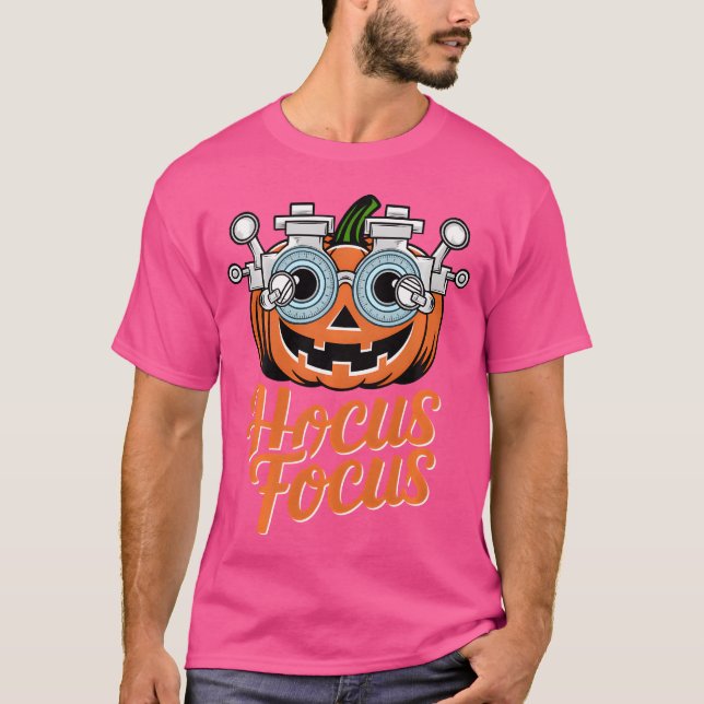 Camiseta Optometria do Halloween do Hocus Focus Optometry O (Frente)