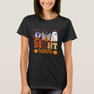 Camiseta Optometrista Halloween Sight Squad Witch Pumpkin O