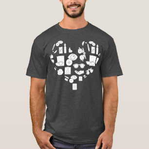 Camiseta Optometrista Oftalmologista Óptico Coração de Amor
