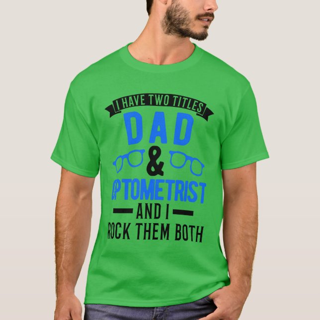 Camiseta Optometrista pai Padre Retro (Frente)