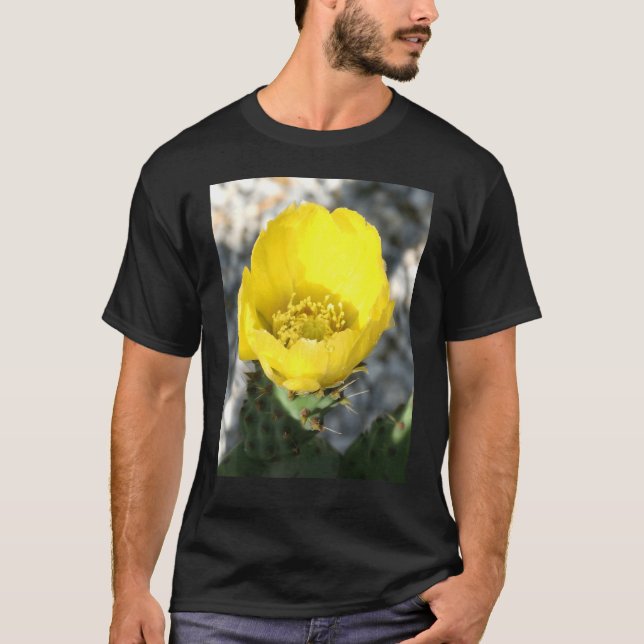 Camiseta Opuntia Ficus Indica Flor Da Cl De Pera (Frente)