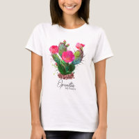 Opuntia florescendo em pedras