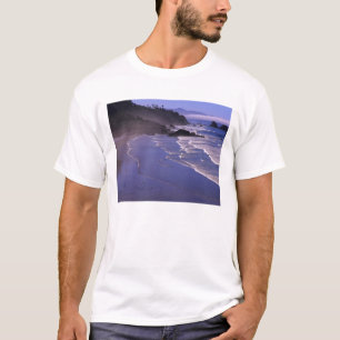Camiseta OR, Costa do Oregon, Ecola SP, Indian Beach com