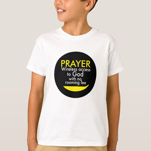 Camiseta Oração - Acesso sem fio a Deus (Frente)