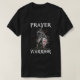 Camiseta Oração Cristã Guerreiro Jesus Cruza Mes Religiosos (Frente do Design)