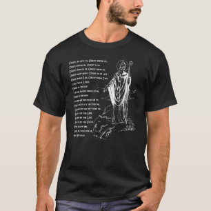 Camiseta Oração da Couraça de S. Patrício Católica Dia de S