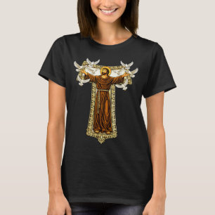 Camiseta Oração da Cruz Tau Franciscana São Francisco de As