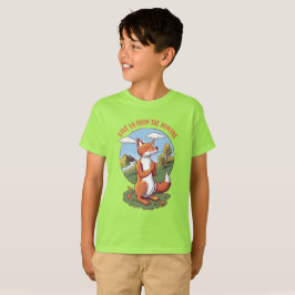 Camiseta Oração da Raposa de Desenho Animado – Mensagem de