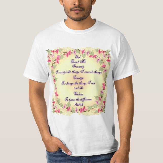 Camiseta Oração da Serenidade da Manhã   (Frente)
