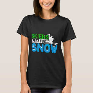 Camiseta Oração De Esqui E Snowboard Para O Presente De Esq