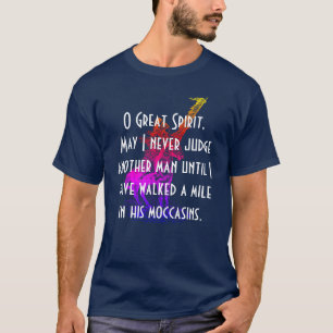 Camiseta Oração de "grande espírito do nativo americano 