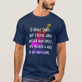Camiseta Oração de "grande espírito do nativo americano O "