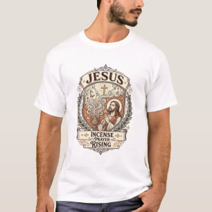 Camiseta Oração de Incenso de Jesus Subindo Oração de Incen