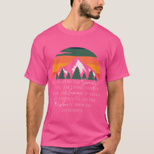 Camiseta Oração de Recuperação Cristã - Deus Me Conceda O S