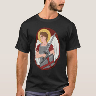 Camiseta Oração de São Miguel Arcanjo Tradição Católica