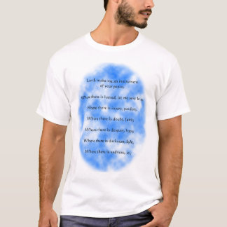 Camiseta Oração de St Francis de Assisi